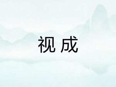 视成