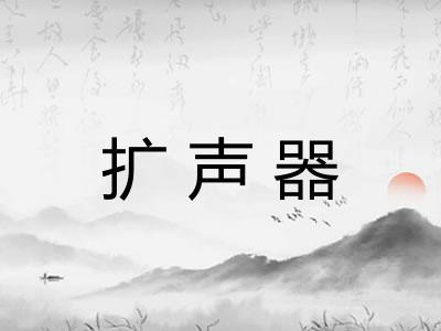 扩声器