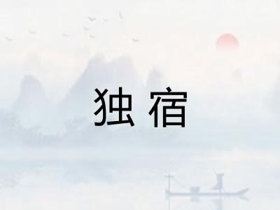 独宿