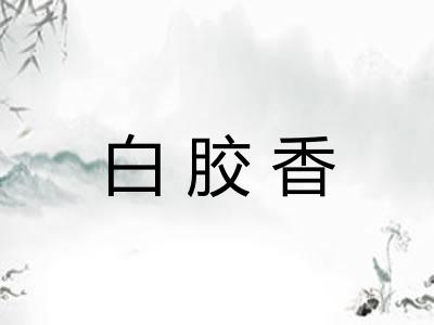 白胶香