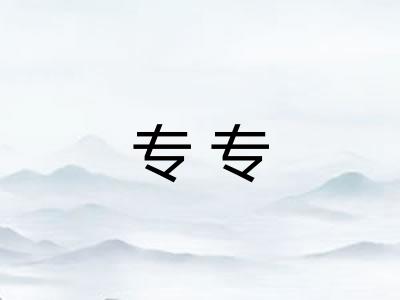 专专