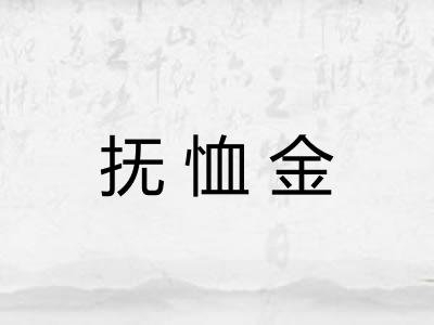 抚恤金