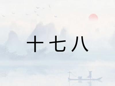十七八