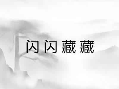 闪闪藏藏
