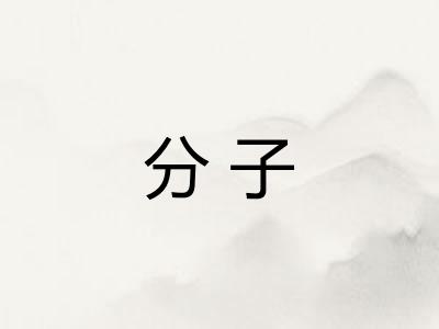分子