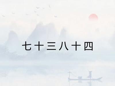 七十三八十四