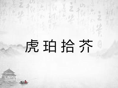虎珀拾芥