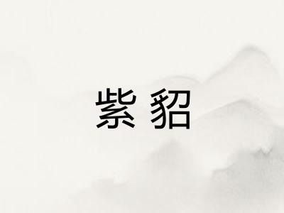 紫貂