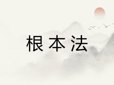 根本法