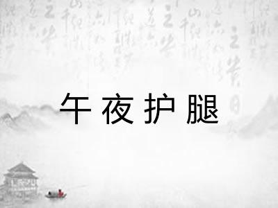 午夜护腿