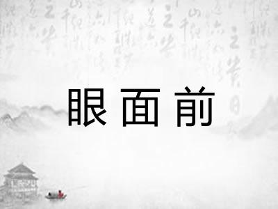 眼面前