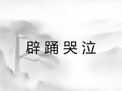 辟踊哭泣