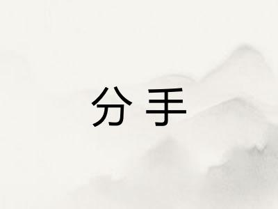 分手