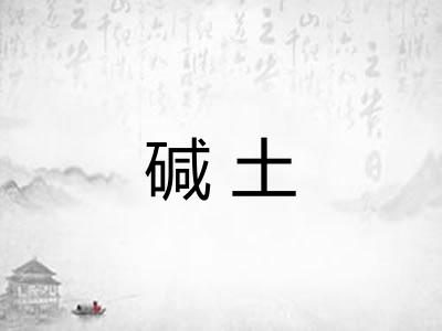 碱土