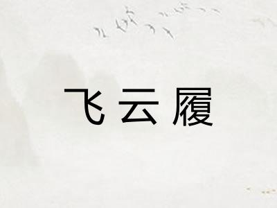 飞云履
