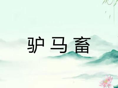 驴马畜
