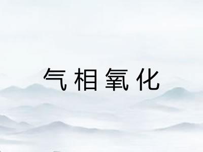 气相氧化
