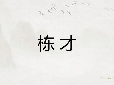 栋才