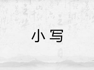 小写