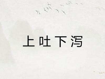 上吐下泻