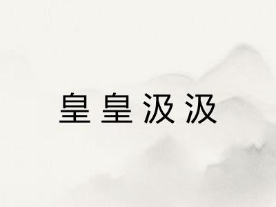 皇皇汲汲