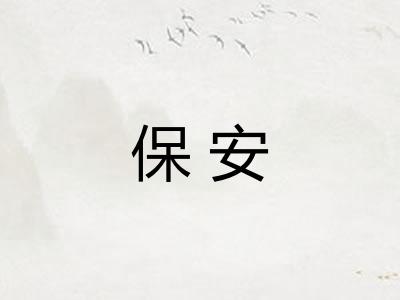 保安
