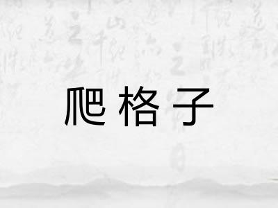 爬格子