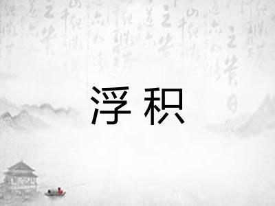 浮积