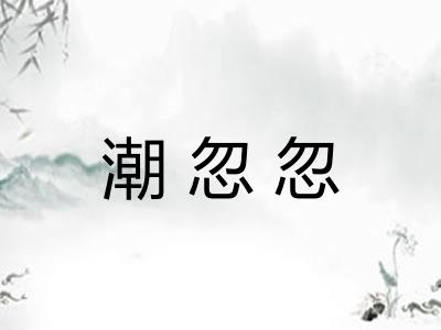 潮忽忽