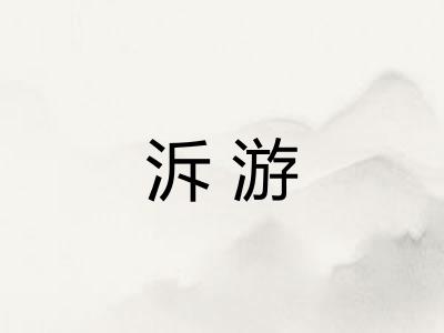 泝游
