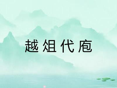 越俎代庖