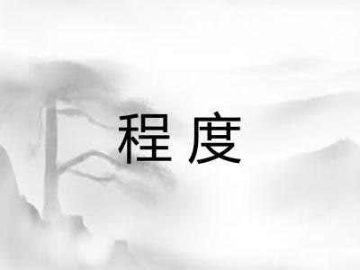 程度