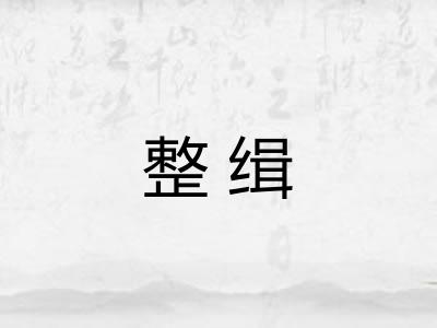 整缉