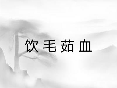 饮毛茹血