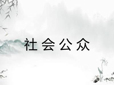 社会公众