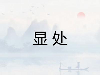 显处