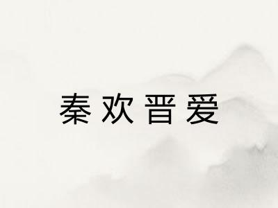 秦欢晋爱