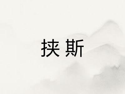 挟斯