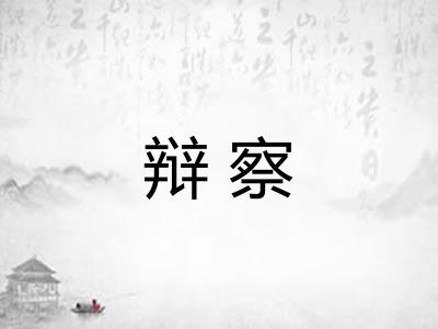 辩察