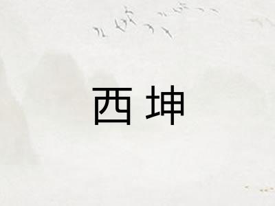 西坤