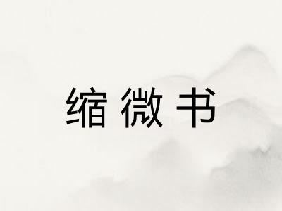 缩微书
