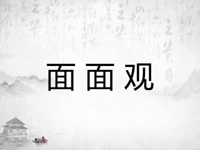 面面观