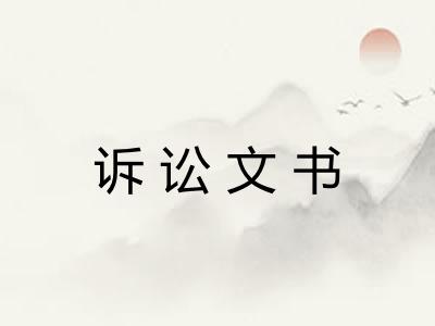诉讼文书