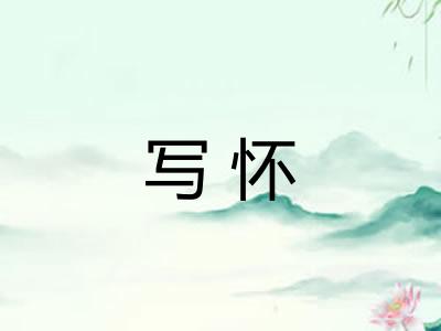 写怀