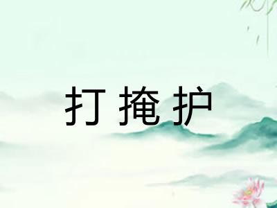 打掩护