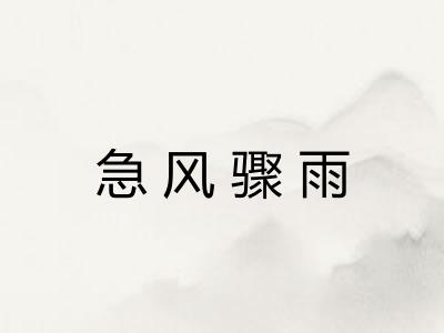 急风骤雨