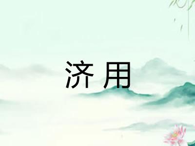 济用