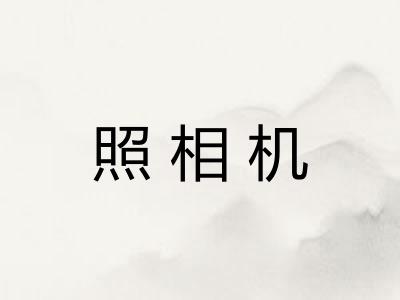 照相机