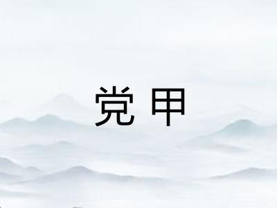 党甲