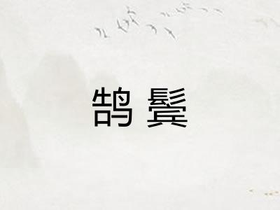 鹄鬓
